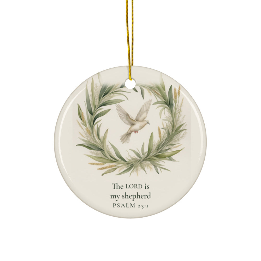 The Lord Is My Shepherd Ceramic Ornament