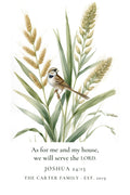 As for Me and My House Canvas, Personalized